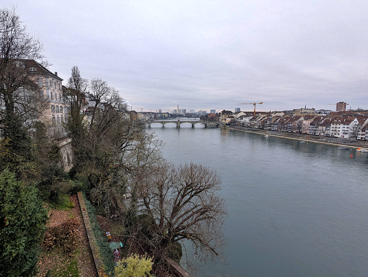 vue sur le Rhin depuis Basler Pfalz