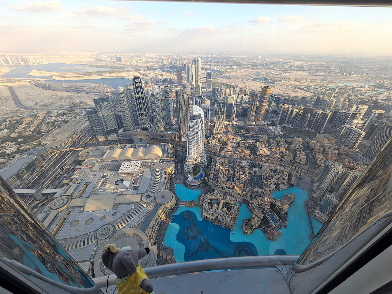 Burj Khalifa at the top