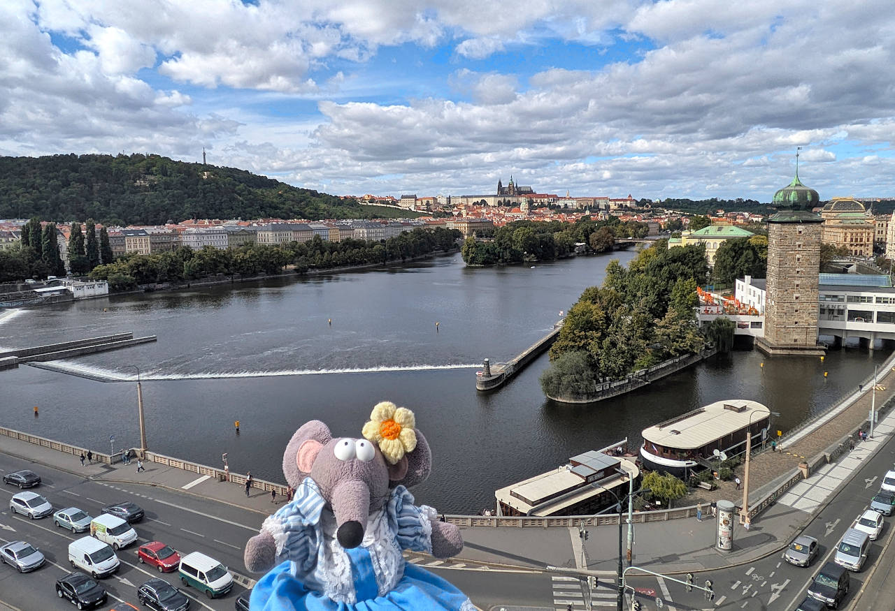 vue depuis la maison dansante à Prague