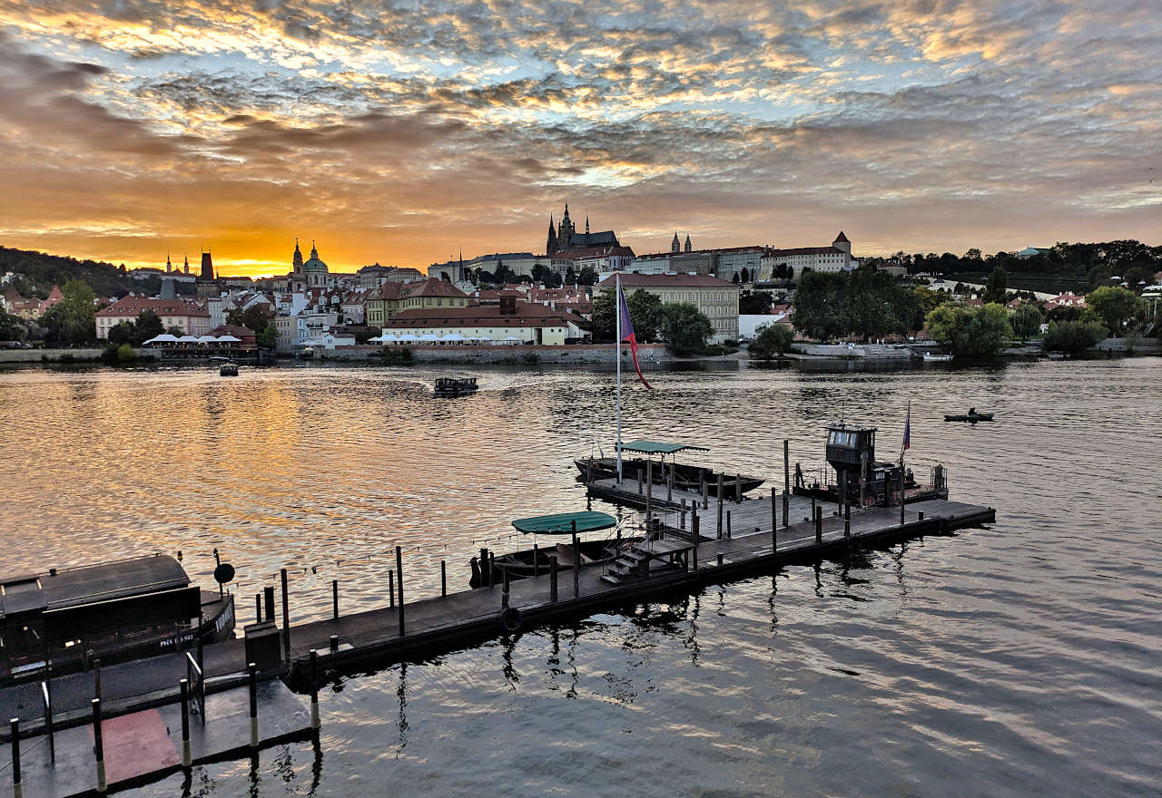 vue sur Mala Strana et le château de Prague