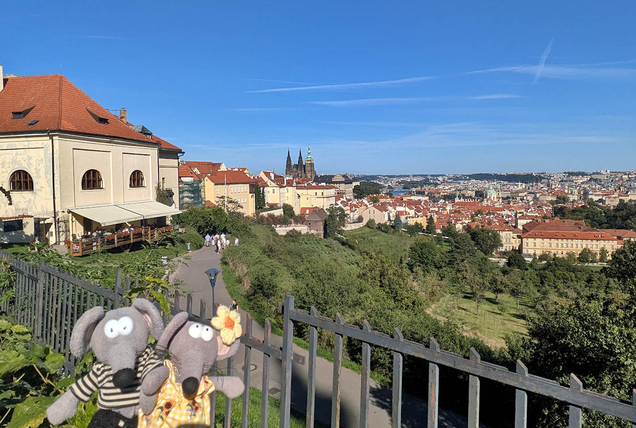 vue sur Prague depuis la rue Uvoz