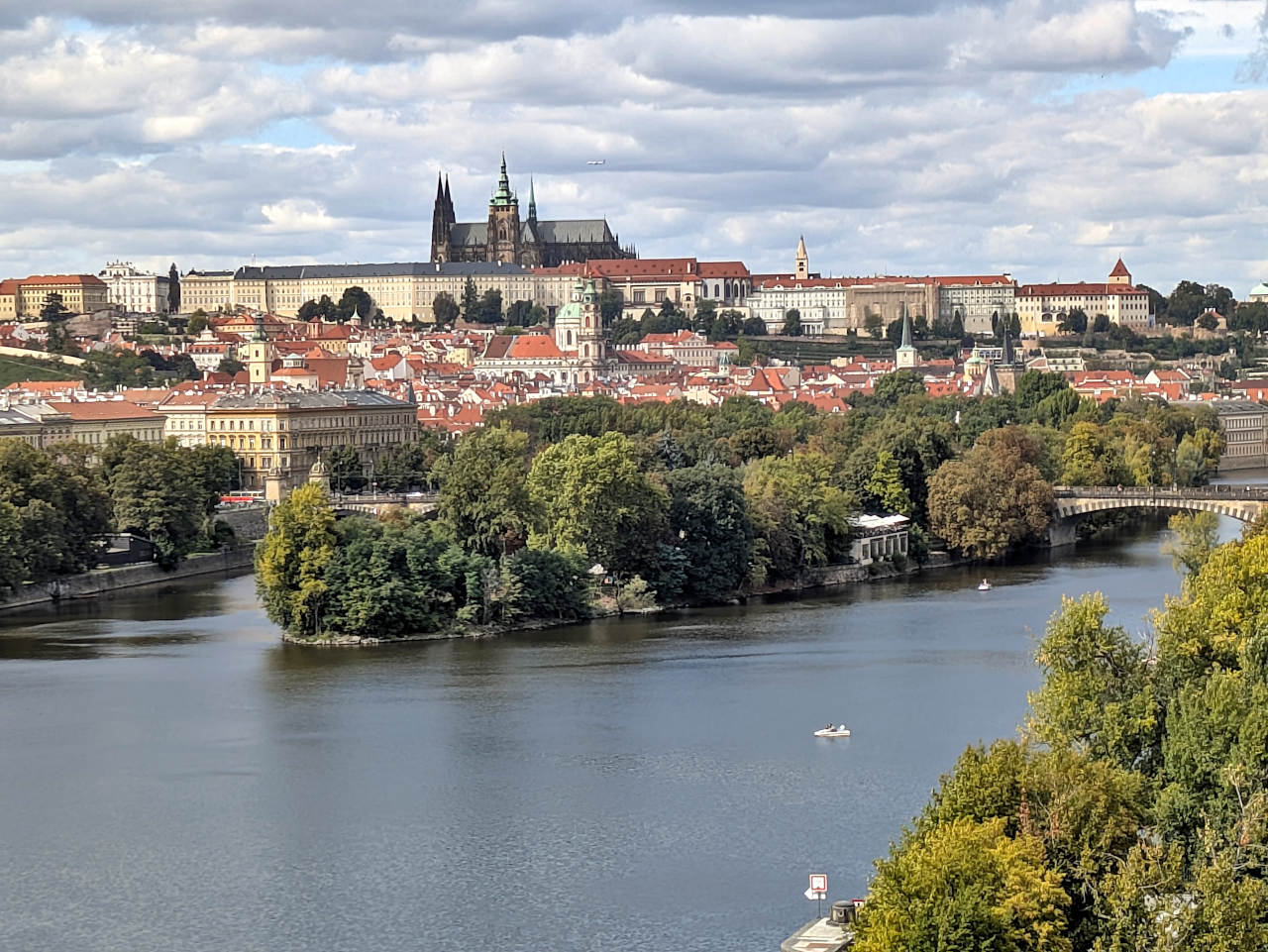 vue sur le château de Prague