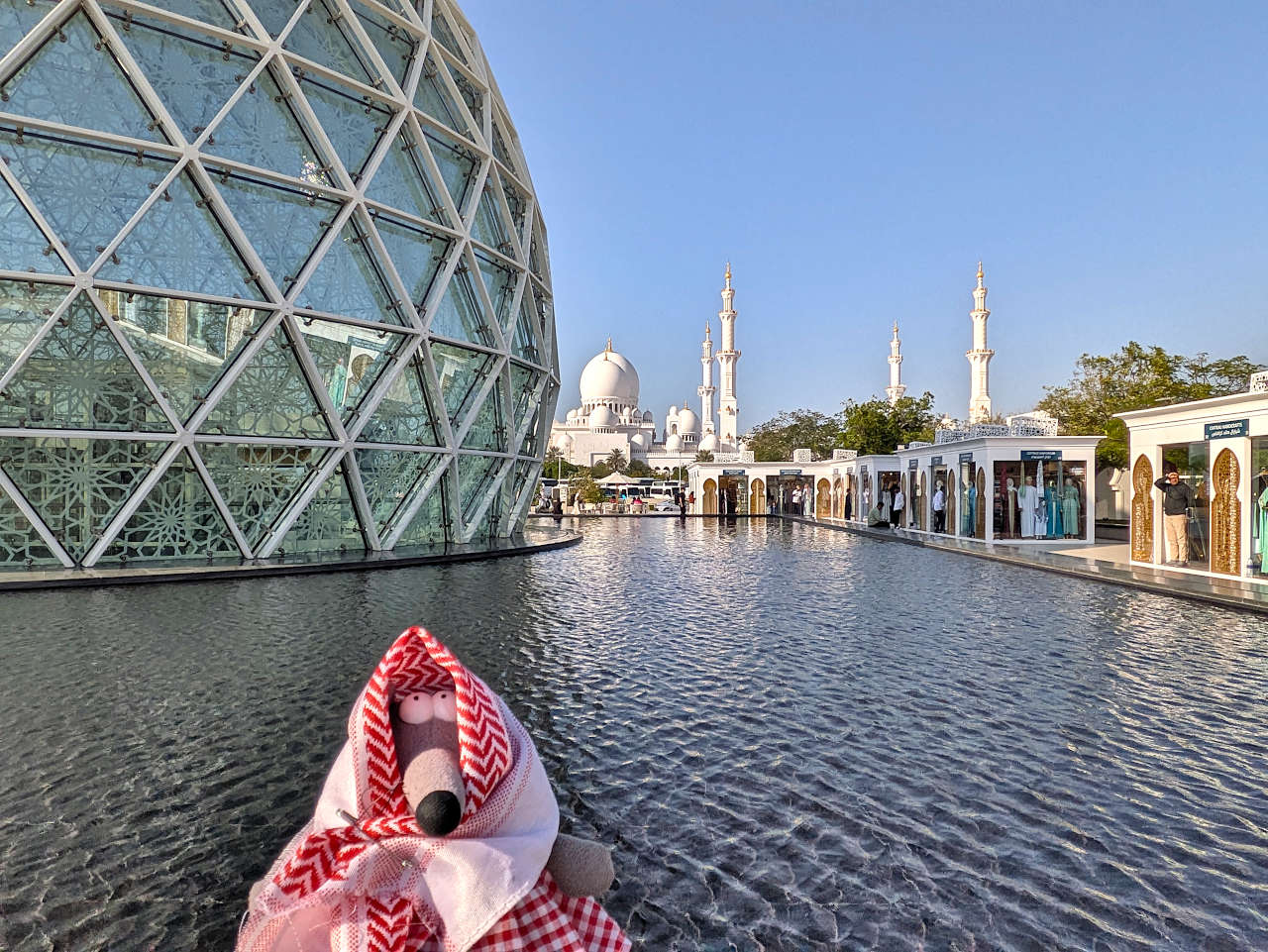 entrée de la mosquée Sheikh Zayed