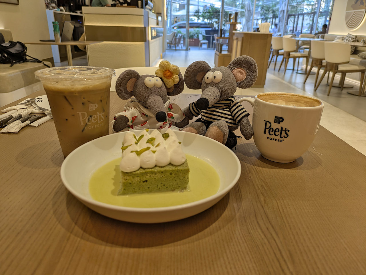 gâteau pistache Peet's Coffee