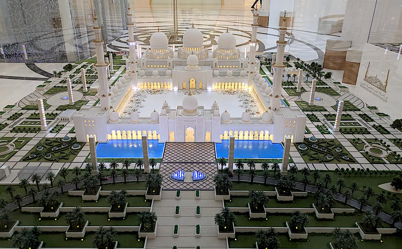 maquette de la mosquée Sheikh Zayed