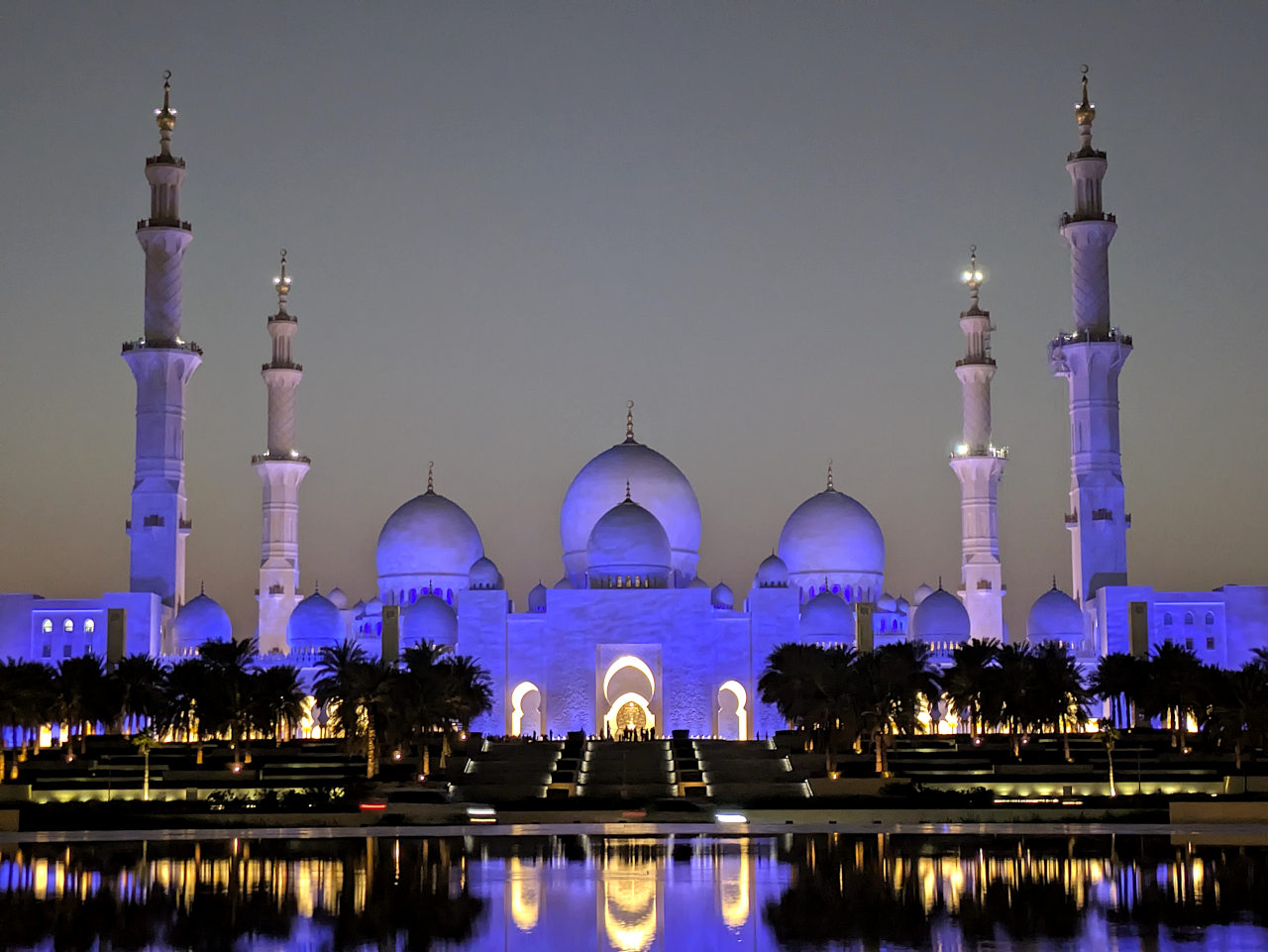 mosquée Sheikh Zayed de nuit