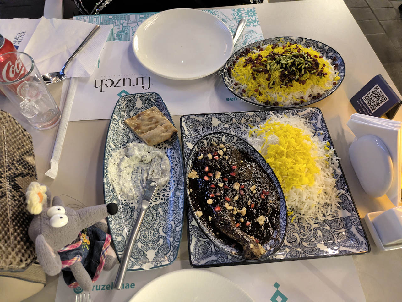 poulet fensenjan chez Firuzeh