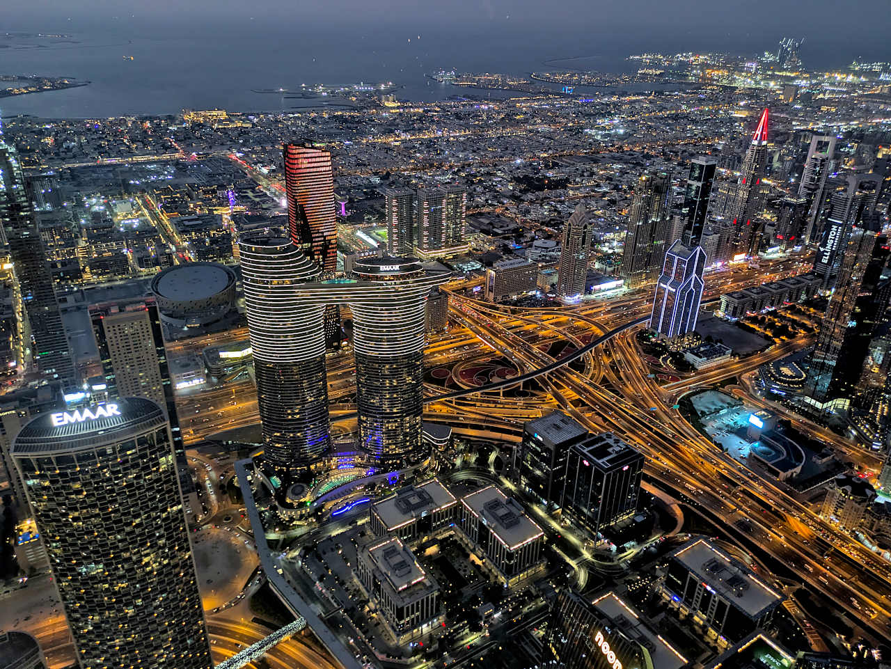 vue depuis la Burj Khalifa