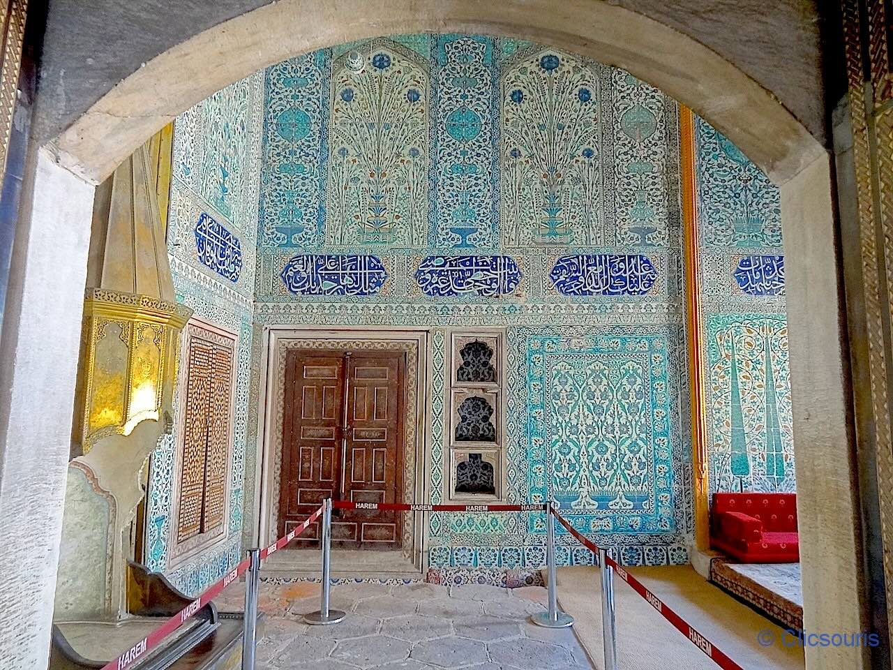 appartements des princes du palais de Topkapi