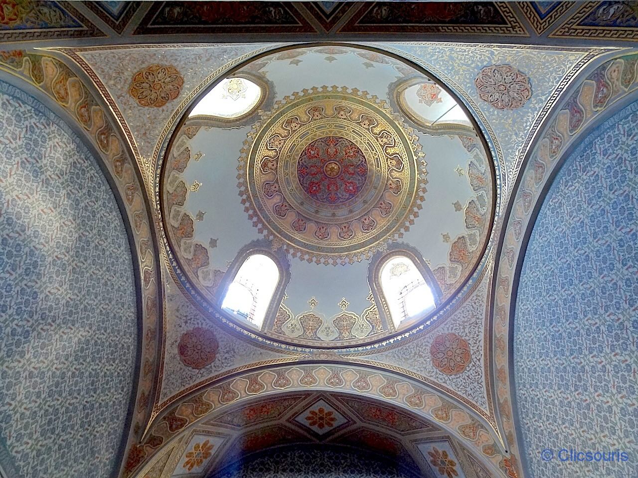 coupole de la salle des saintes reliques à Topkapi