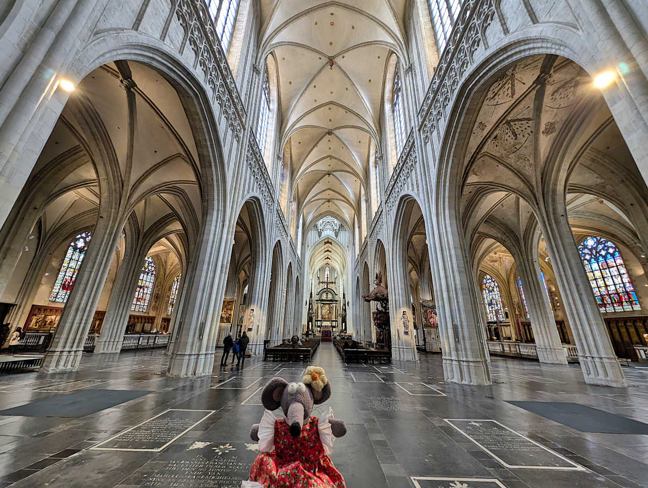 intérieur de la cathédrale d'Anvers