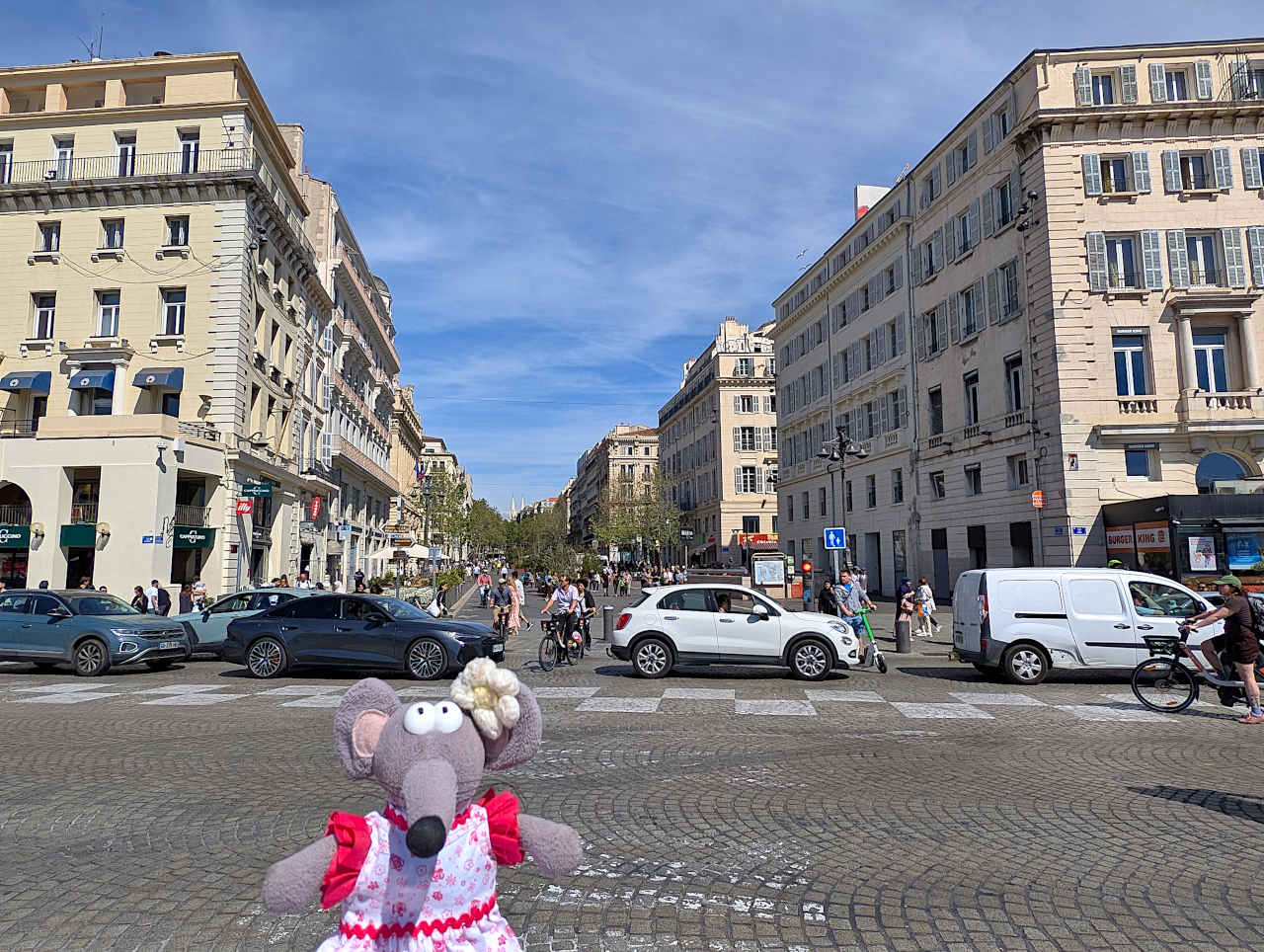 début de l'avenue de la Canebière
