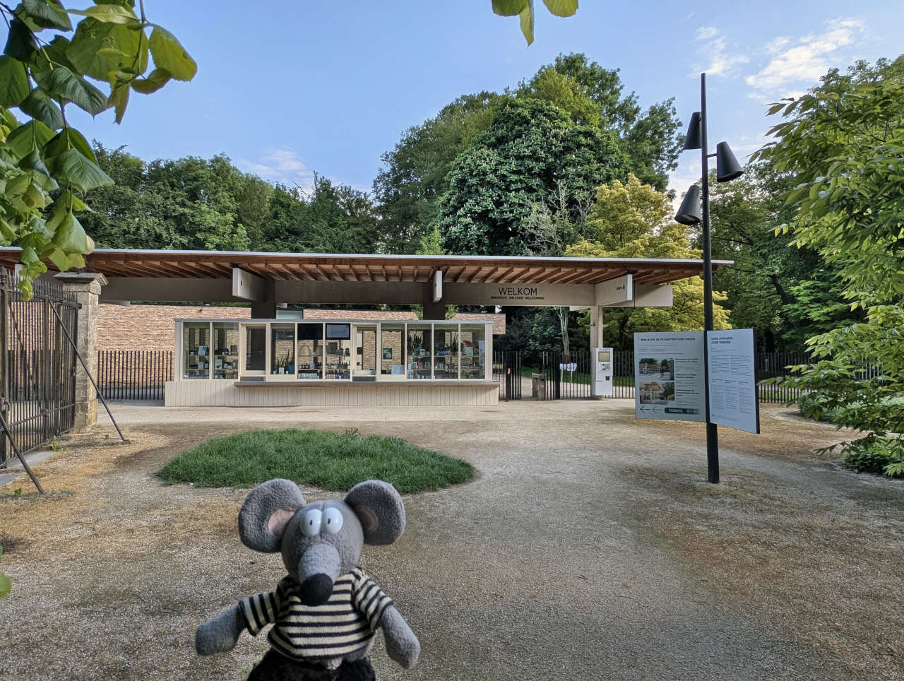entrée du jardin botanique de Meise