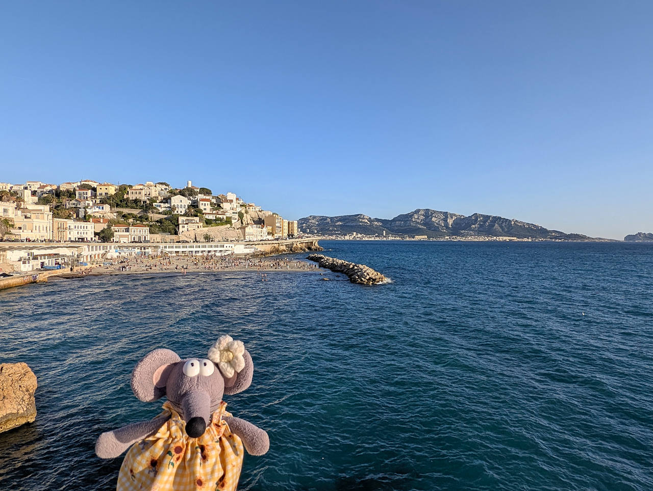 vue sur le bord de mer de Marseille