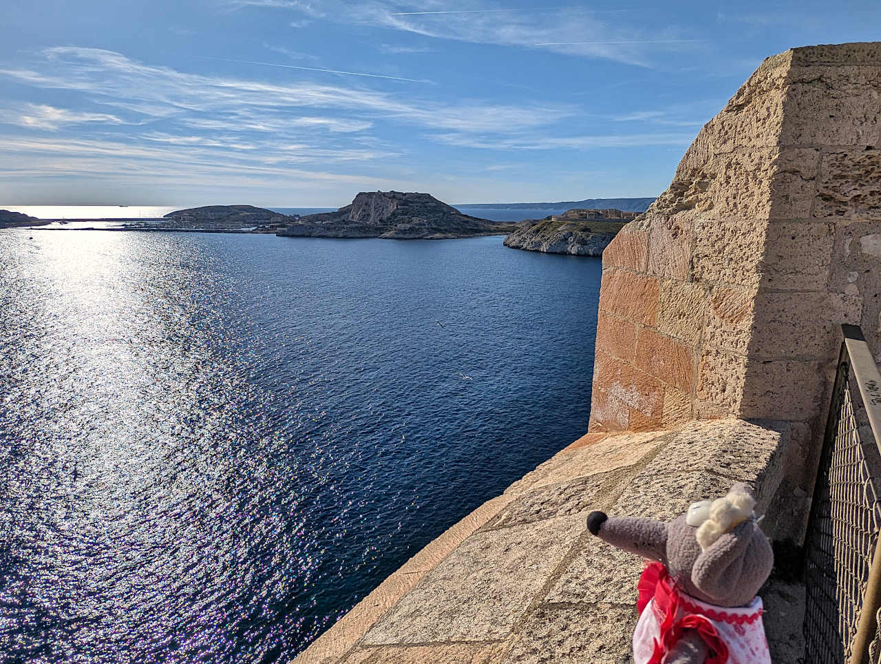 vue sur les îles du Frioul
