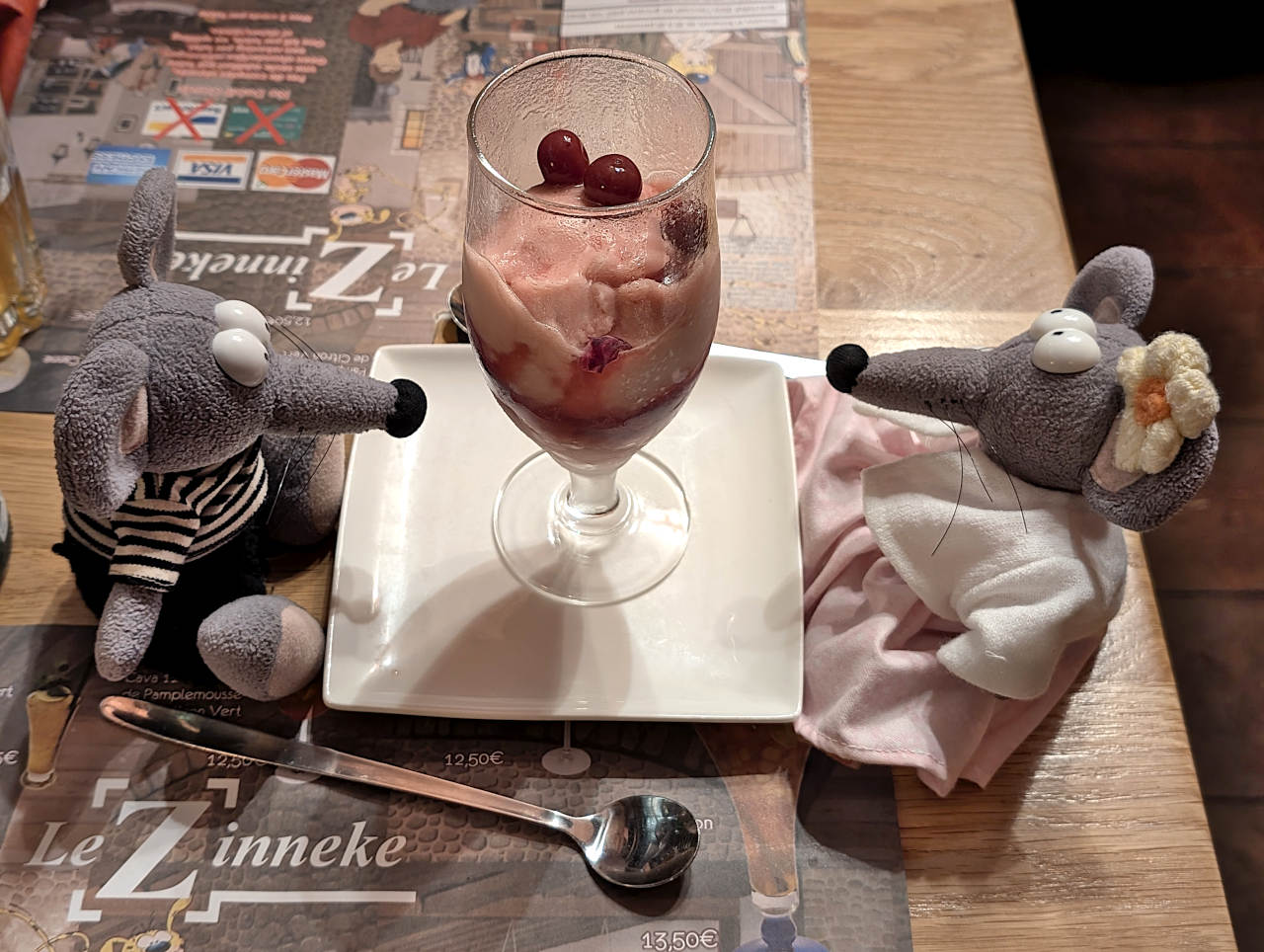 sorbet à la Kriek Zinneke