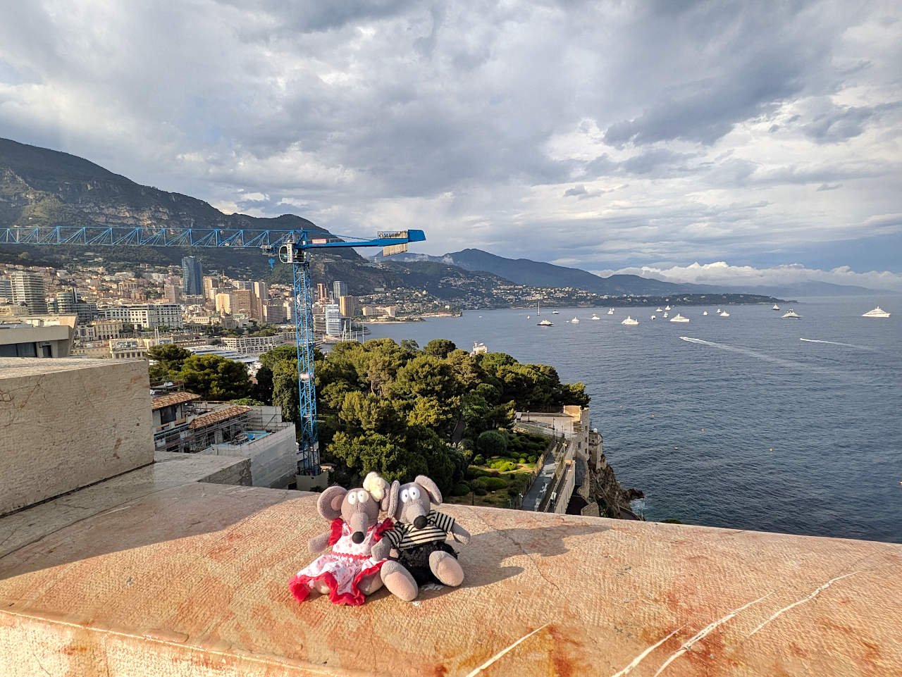 vue depuis le toit-terrasse du musée océanographique de Monaco