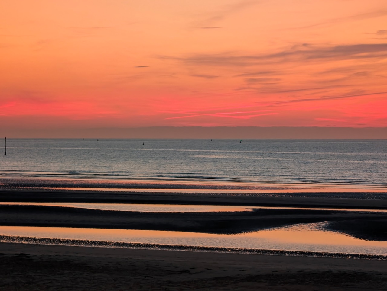 coucher de soleil Dunkerque