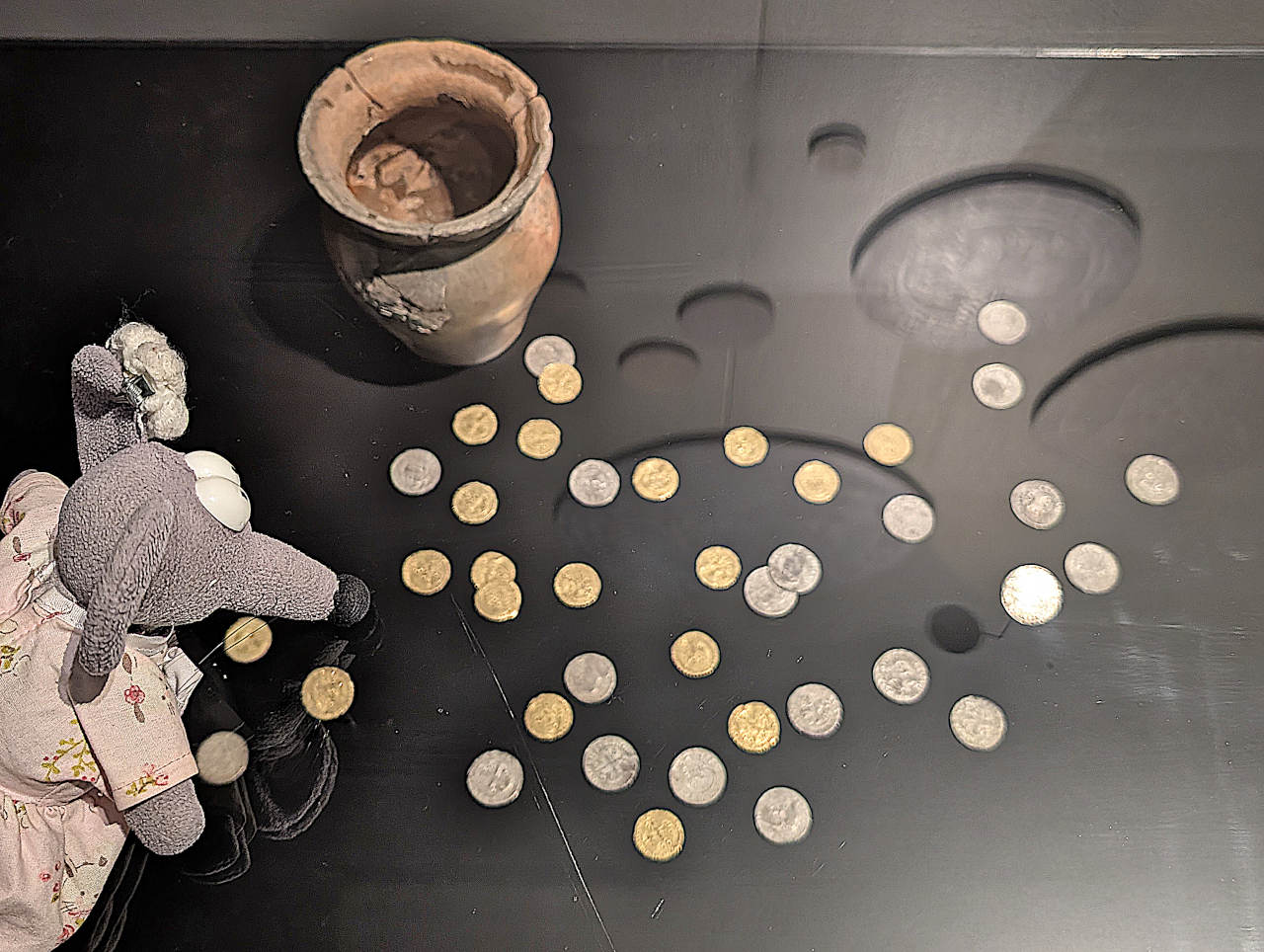 pièces d'or au musée national suisse