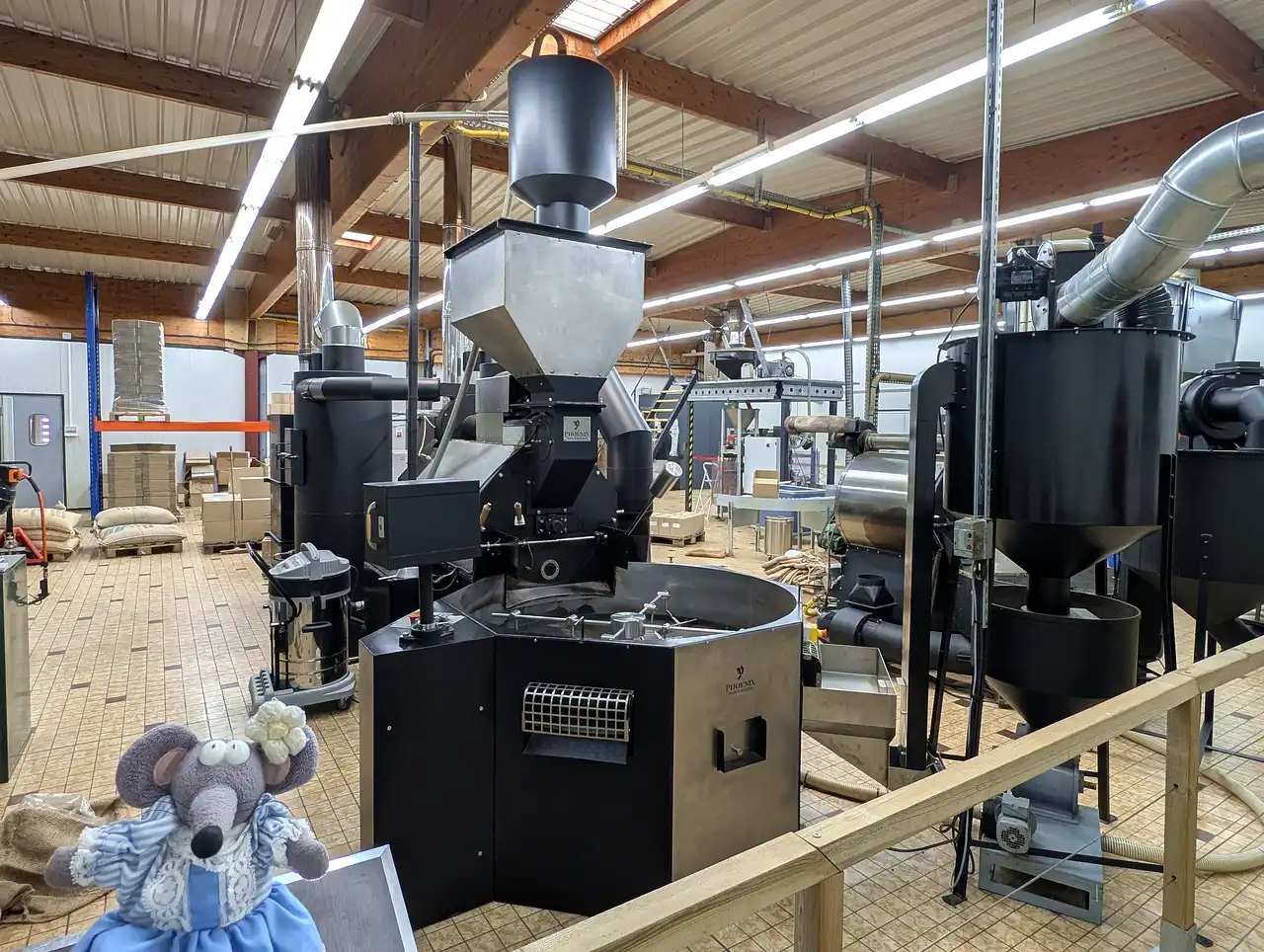 atelier du torréfacteur Didier Boulet 