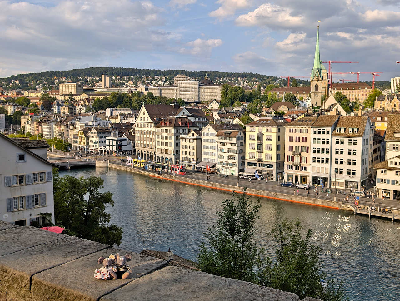 vue sur Zurich depuis le Lindenhof