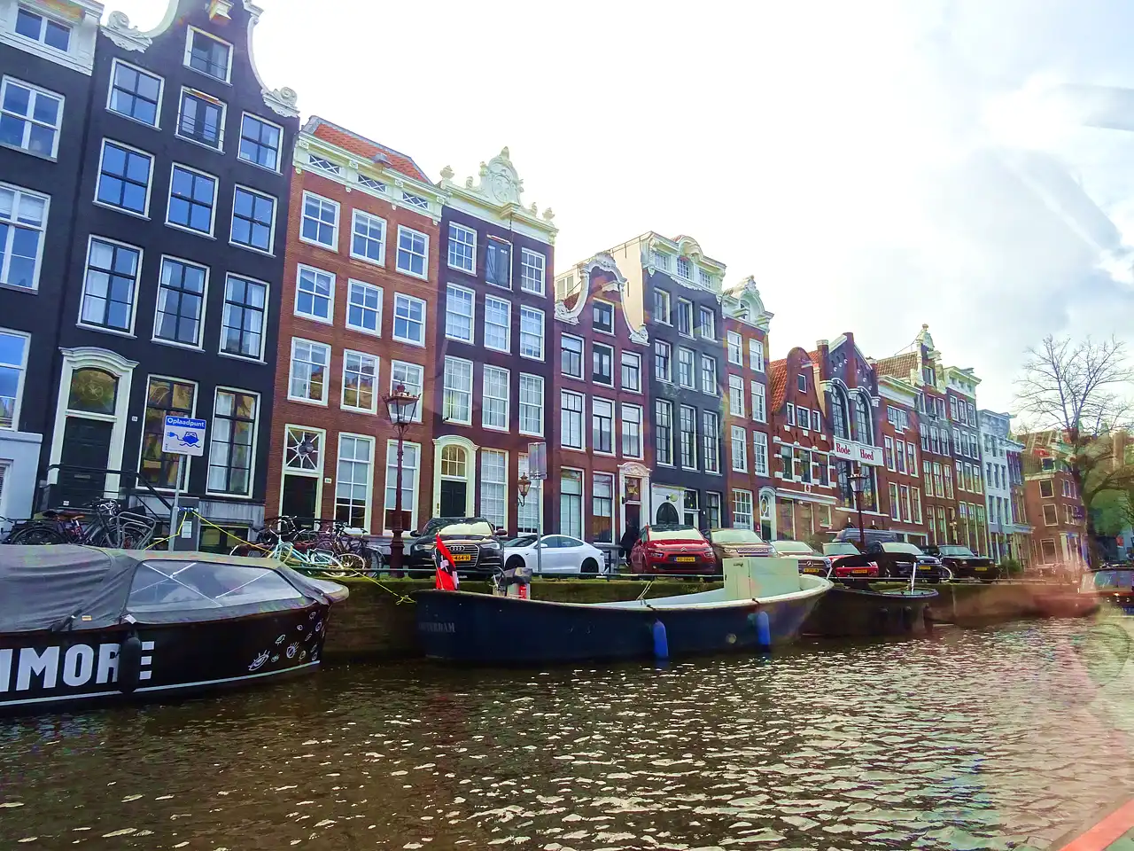 Amsterdam vu depuis le bateau
