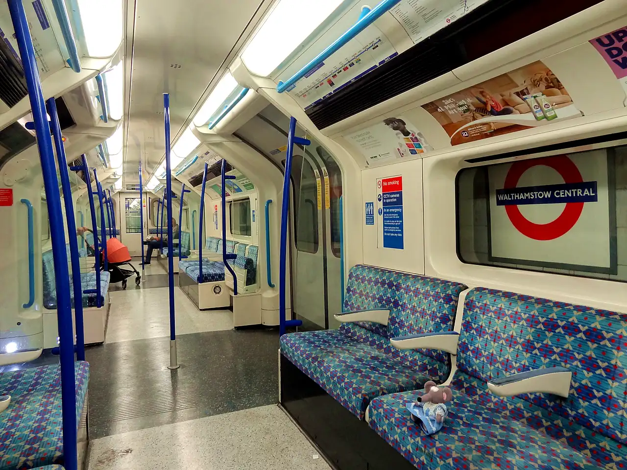 à l'intérieur du métro de Londres