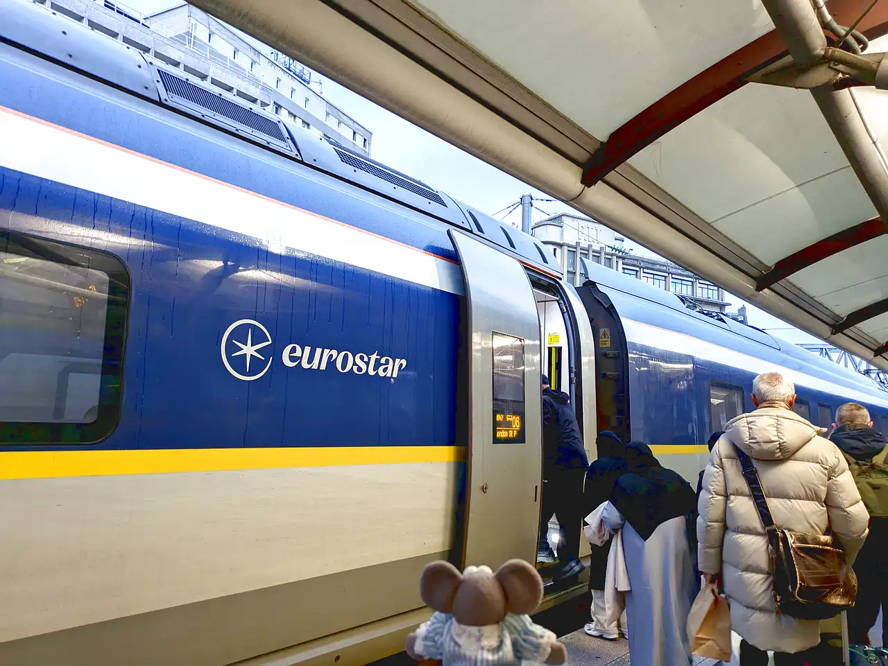 embarquement dans l'eurostar