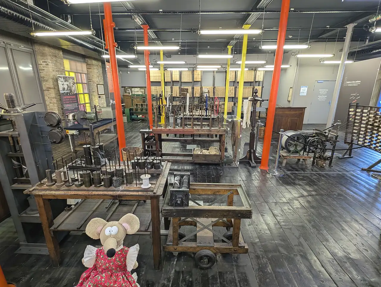 salle des machines de la cite de la dentelle à Calais