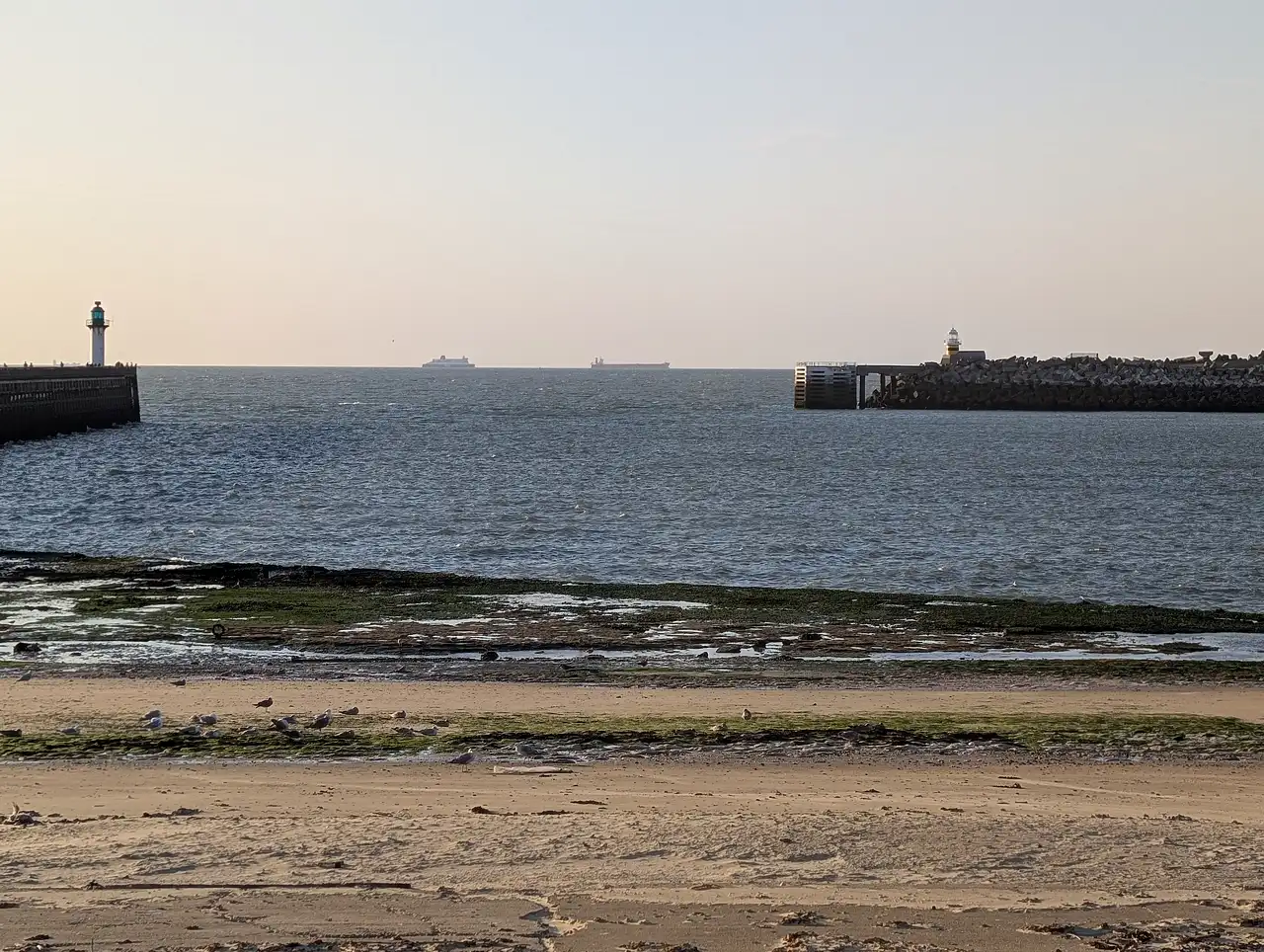 vue depuis la plage de Calais