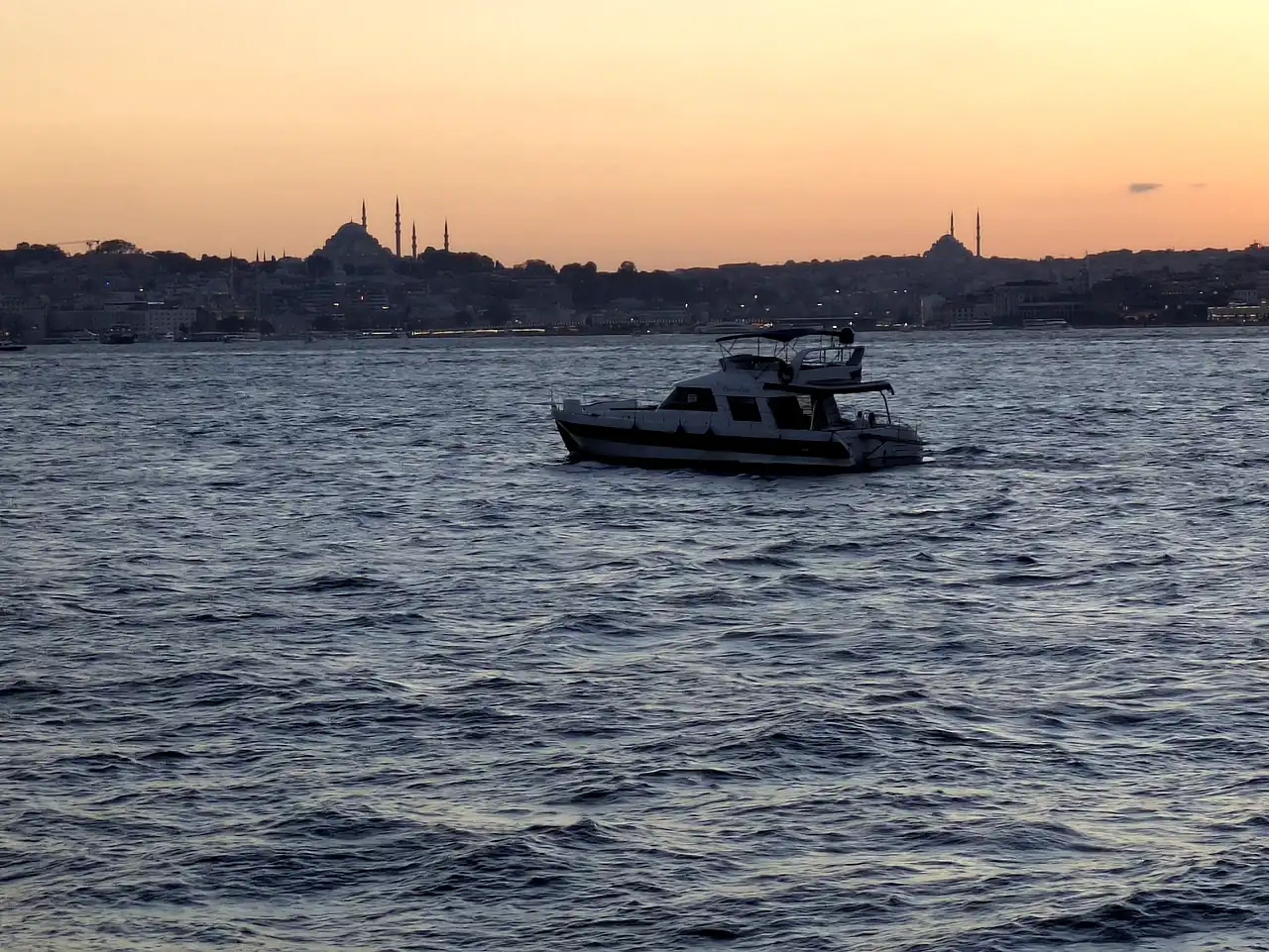coucher du soleil à Istanbul