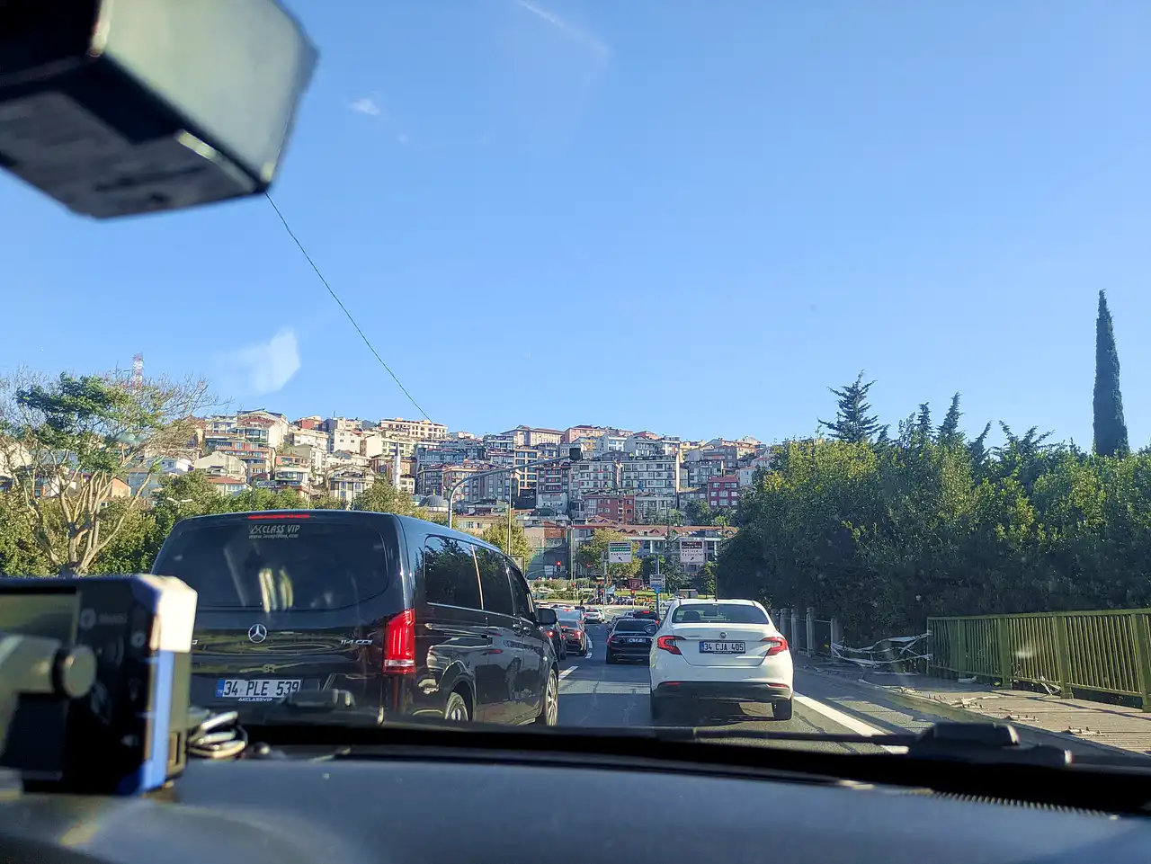 dans le taxi à Istanbul