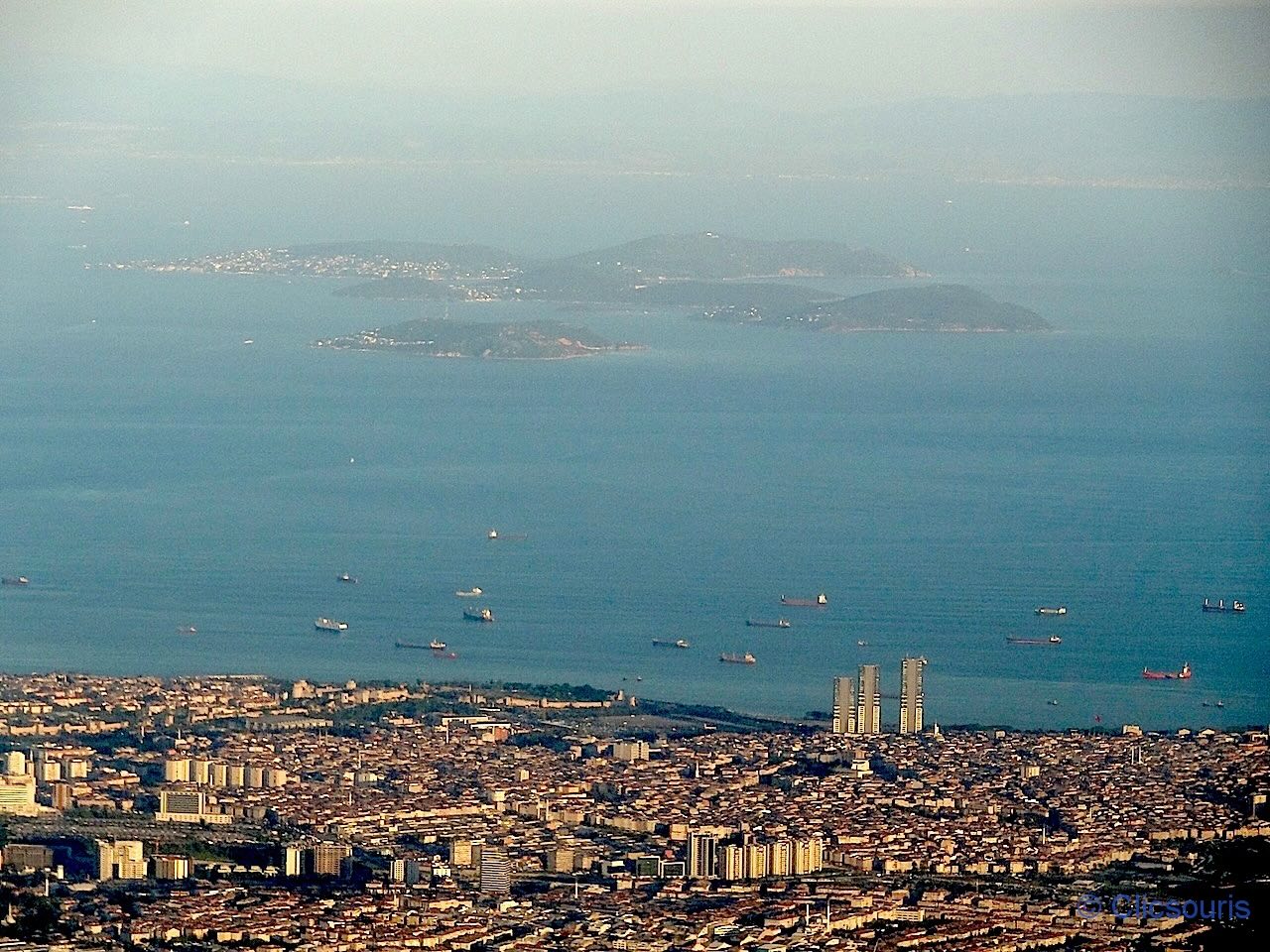 vue les îles des Princes
